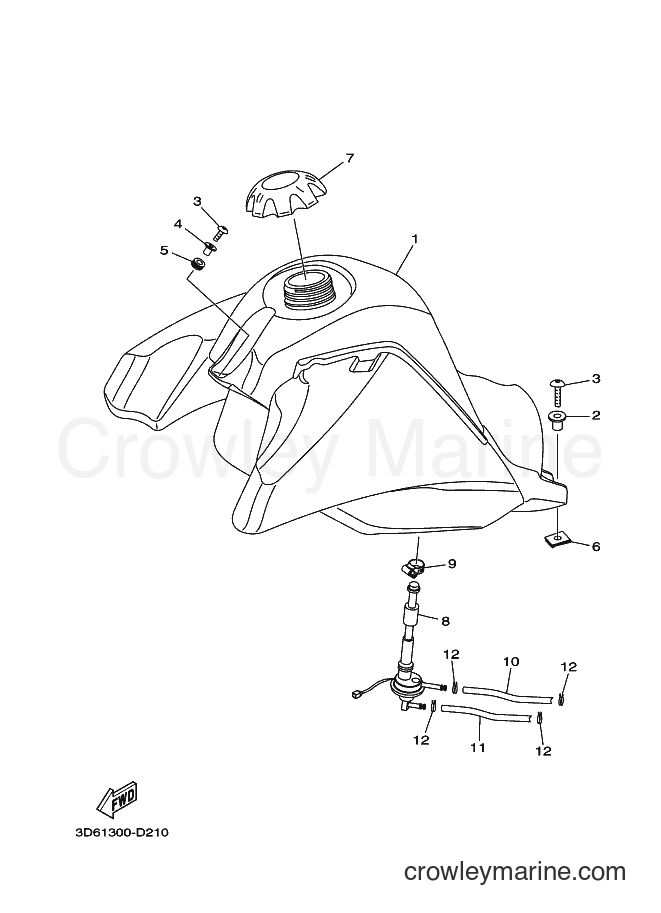 2006 Dirt Bike XT125X - XT125X (3D64) [010] - FUEL TANK
