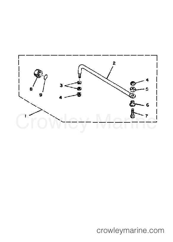 Yamaha Motors 115ETXK - STEERING GUIDE ATTACHMENT
