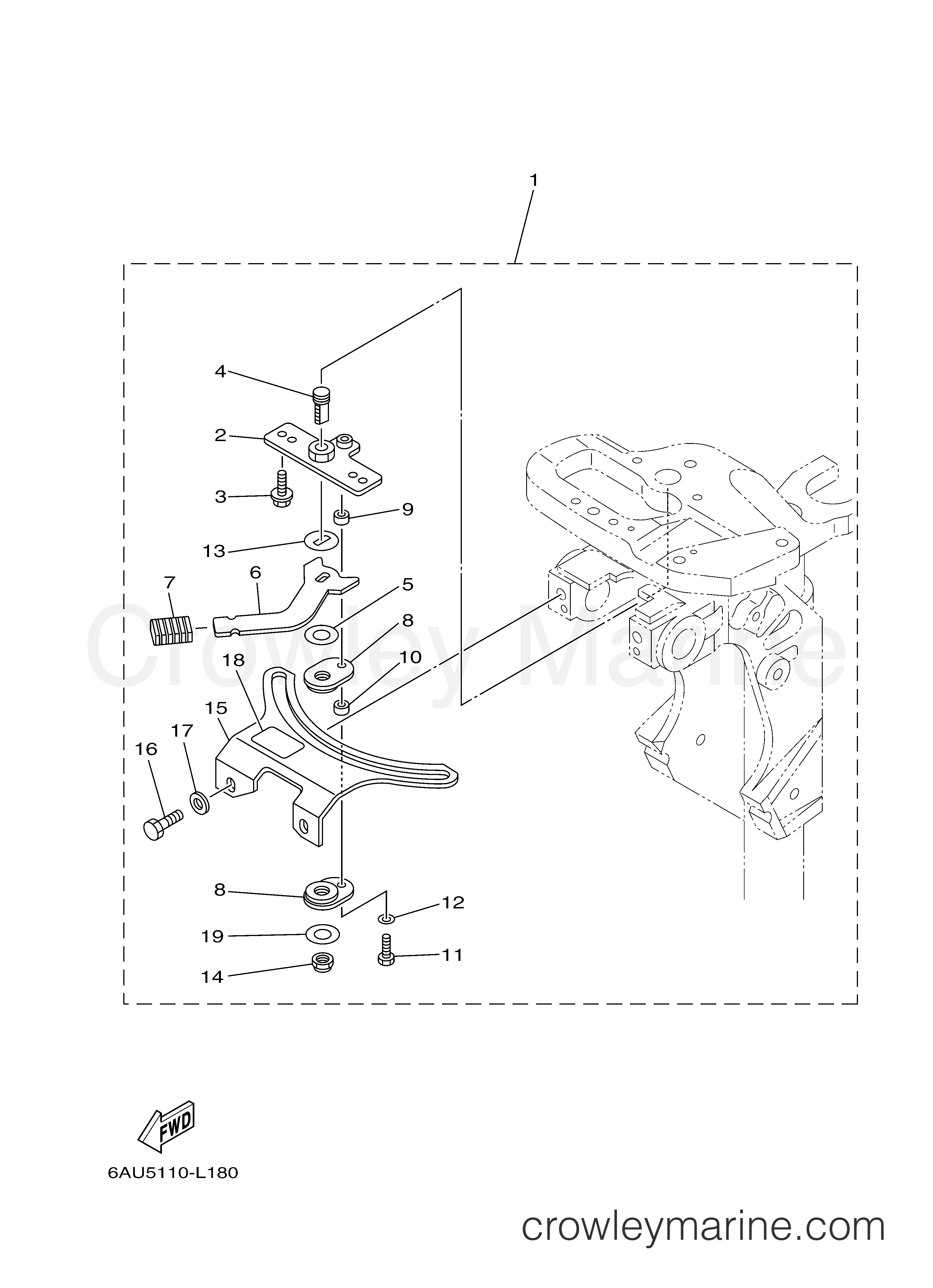 Yamaha Motors F15LEHA - STEERING FRICTION