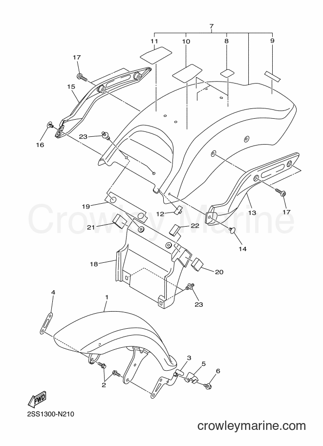 Yamaha Motors XVS1300CU (2SS8) [040] - FENDER