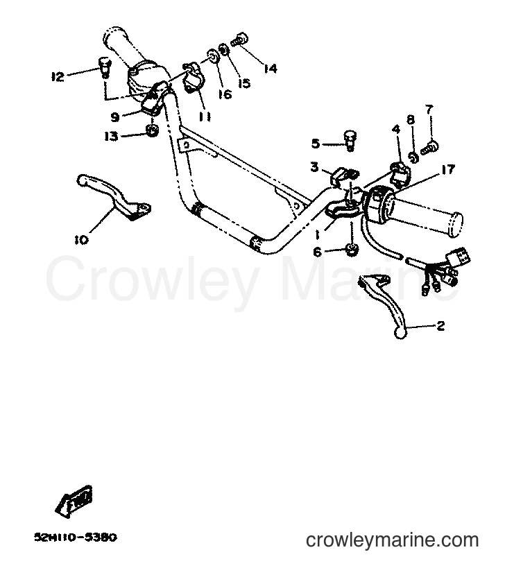1984 ATV YFM200 - YFM200 (52H) [999] - HANDLE SWITCH & LEVER
