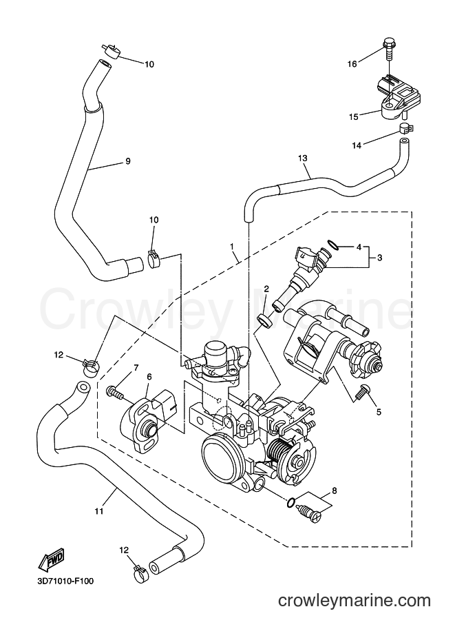 2008 Dirt Bike WR250X - WR250X (32D2) [010] - INTAKE 2