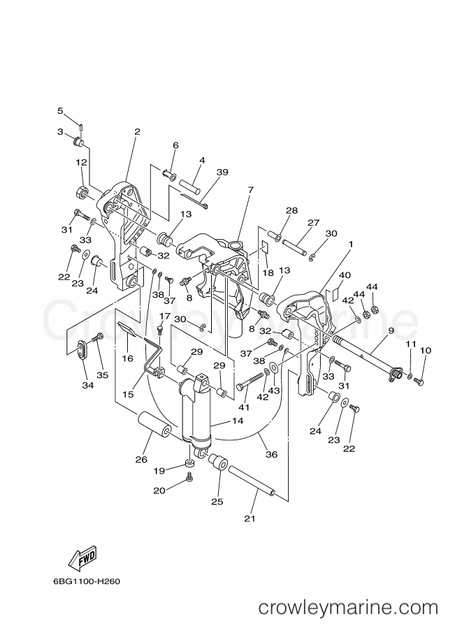 Yamaha Motors F40JEA-2012 (6BG4) [080] - BRACKET 2