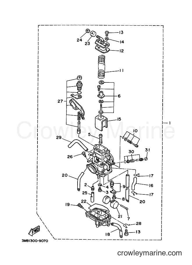 2000 Dirt Bike DT125R - DT125R (3RMJ) [070] - CARBURETOR