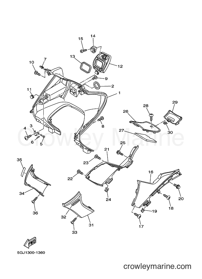 Yamaha Motors XP500 (5GJ5) [010] - LEG SHIELD