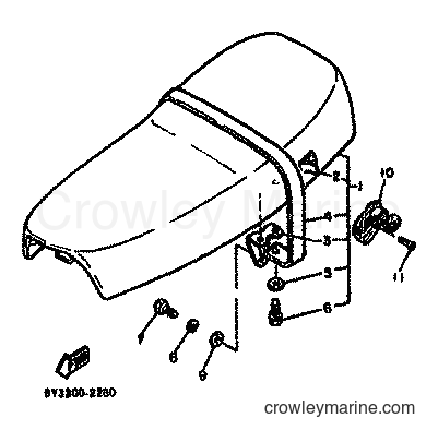 1982 Dirt Bike XT550 - XT550 (5Y3) [999] - SEAT