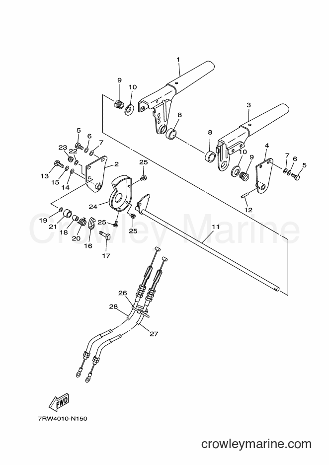 2014 Snowblower YT1070 - YT1070 (7RW4) [010] - CLUTCH LEVER