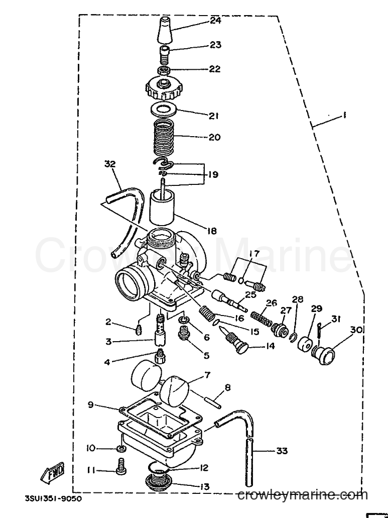 Yamaha Motors TY125 (3SU1) [999] - CARBURETOR