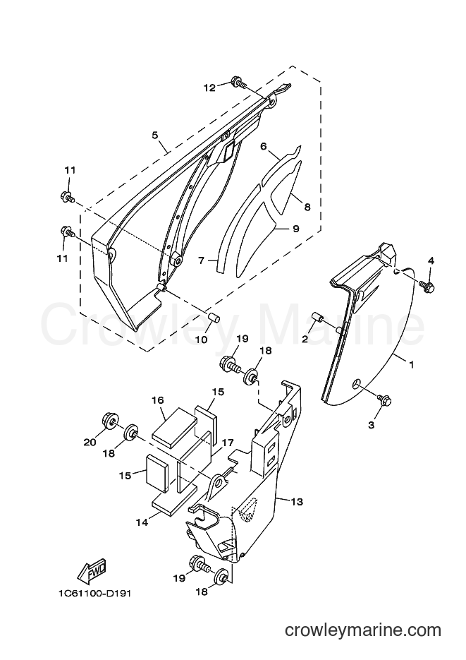 2012 Dirt Bike TT-R230B - TT-R230B (1C6R) [010] - SIDE COVER