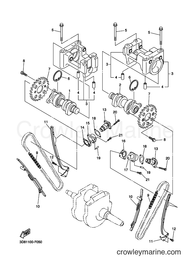 Yamaha Motors XVS13CA (27D3) [010] - CAMSHAFT & CHAIN