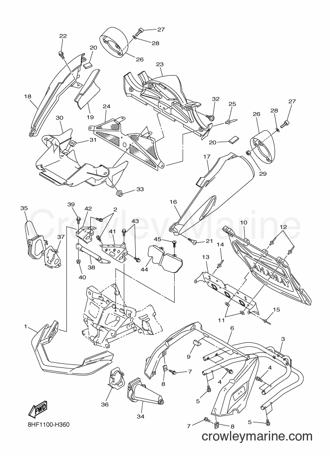 Yamaha Motors RS10VTGT (8HF2) [010] - BUMPER