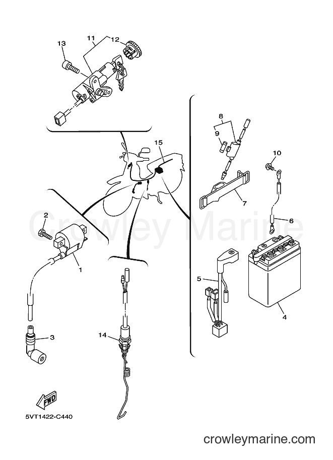 2004 Scooter T110E - T110E (5VT1) [010] - ELECTRICAL 1