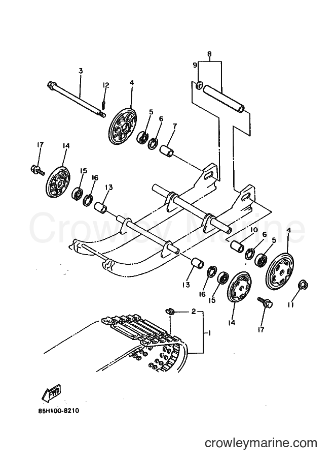 1988 Snowmobile SV80E - SV80E (85H0) [010] - TRACK SUSPENSION 1