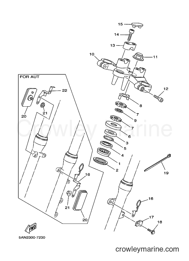 1998 Dirt Bike TDR125 - TDR125 (5AN4) [080] - STEERING