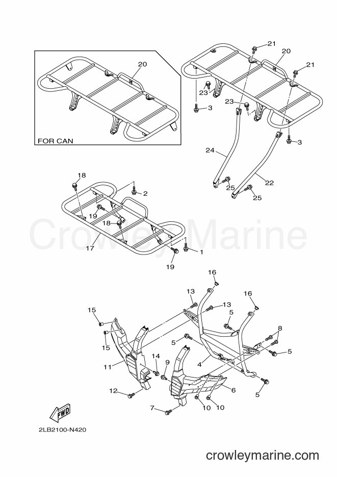 2014 ATV YFM700FWA - YFM700FWA (2ES2) [010] - GUARD