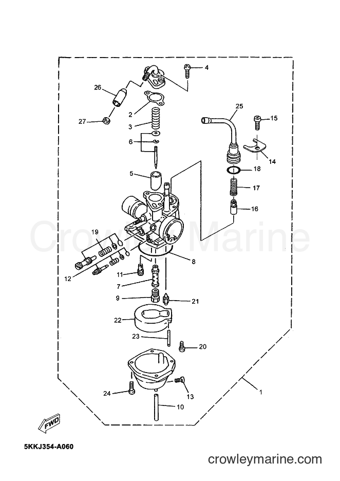 2003 Scooter YN100 - YN100 (5KKK) [040] - CARBURETOR