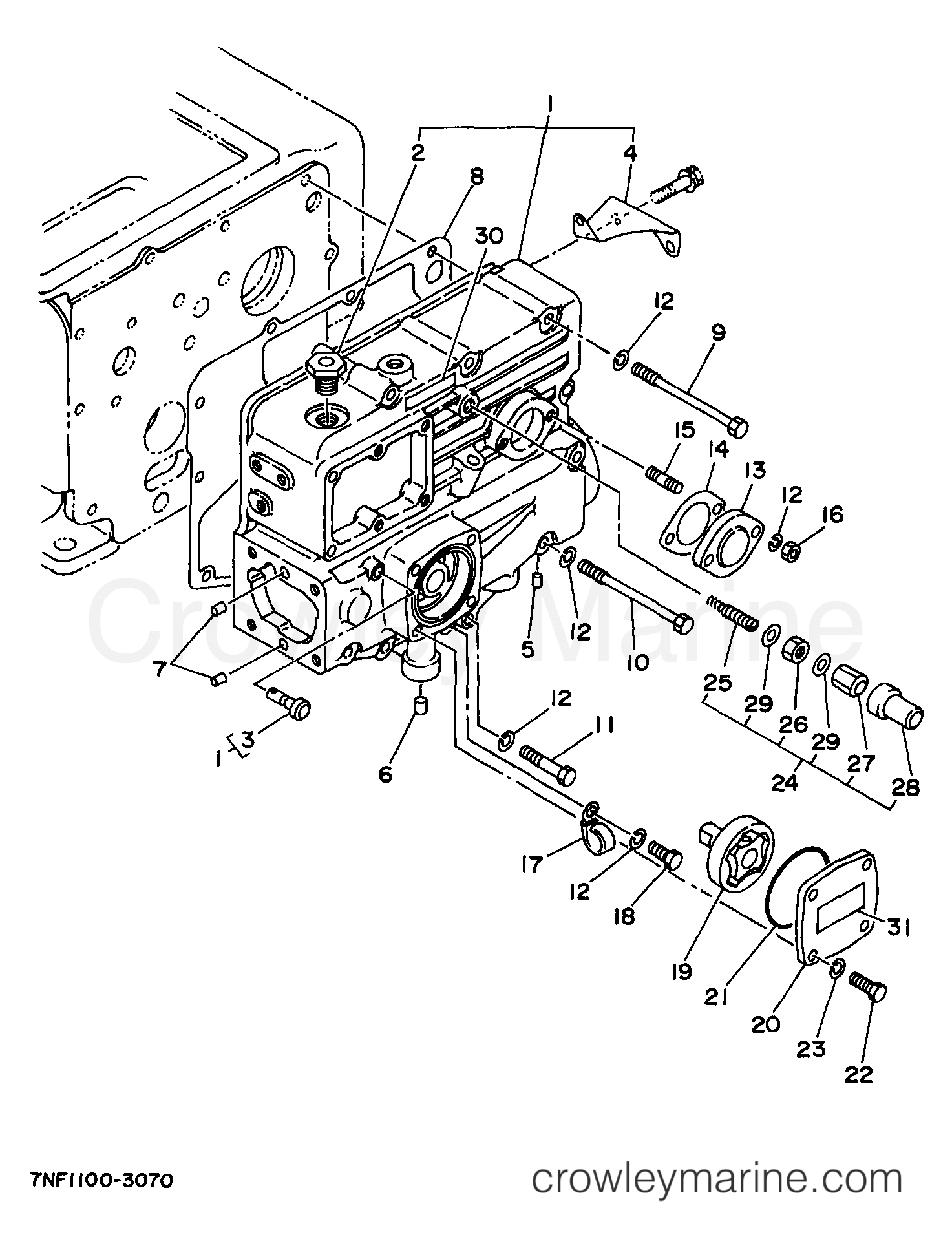 Yamaha Motors EDL6500S - GEARCASE