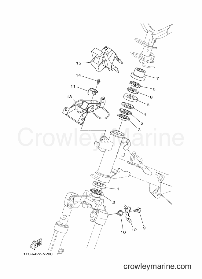 Yamaha Motors T115FLSEC (1FC6) [010] - STEERING 2