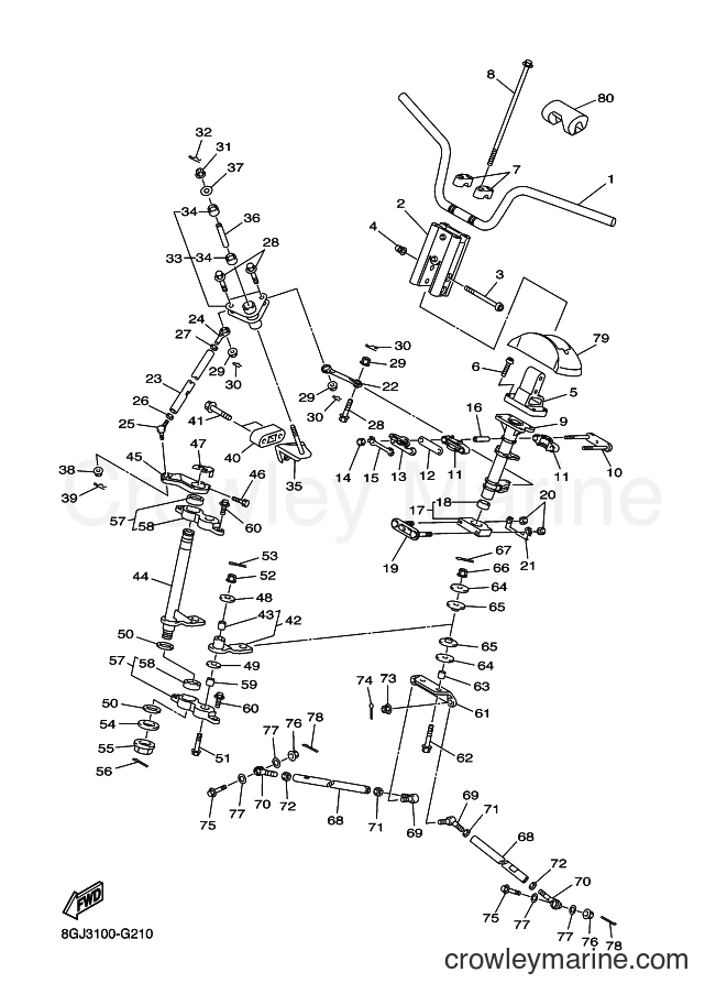 Yamaha Motors RPZ50MP (8GRA) [030] - STEERING