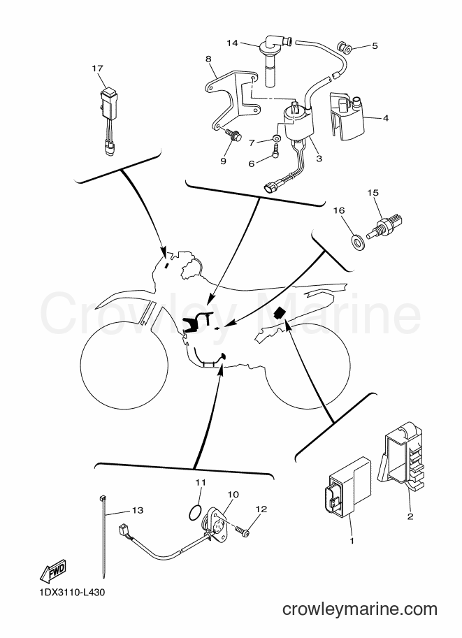 2012 Dirt Bike WR450F - WR450F (1DX4) [010] - ELECTRICAL 1