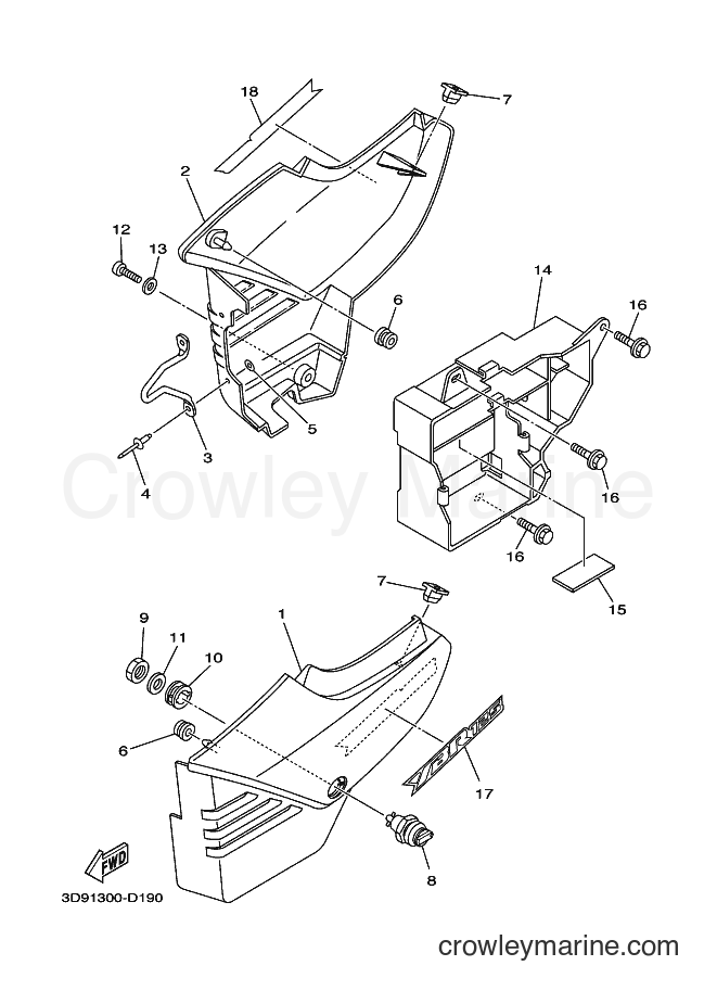 2007 Street Bike YBR125ED - YBR125ED (3D96) [010] - SIDE COVER