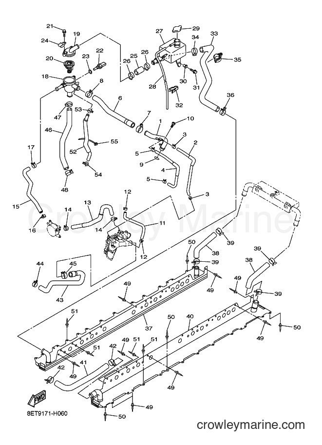 2011 Snowmobile RS10VT - RS10VT (8ETB) [020] - RADIATOR & HOSE