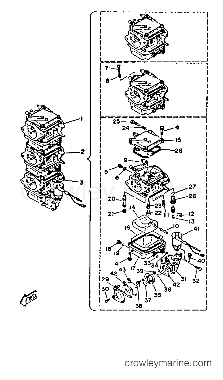 Yamaha Motors 40SD-JD - CARBURETOR
