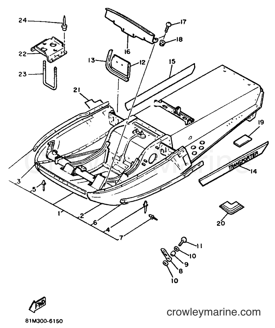 Yamaha Motors ET340TK (81M) [999] - FRAME