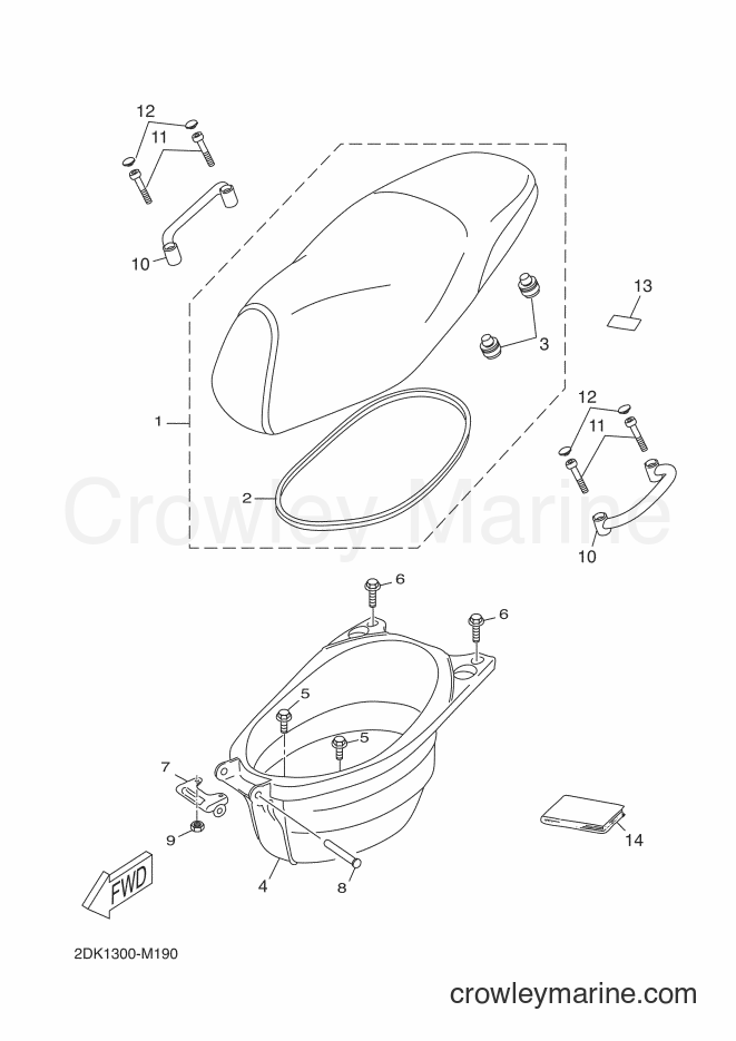 Yamaha Motors YN50E (2DK2) [020] - SEAT