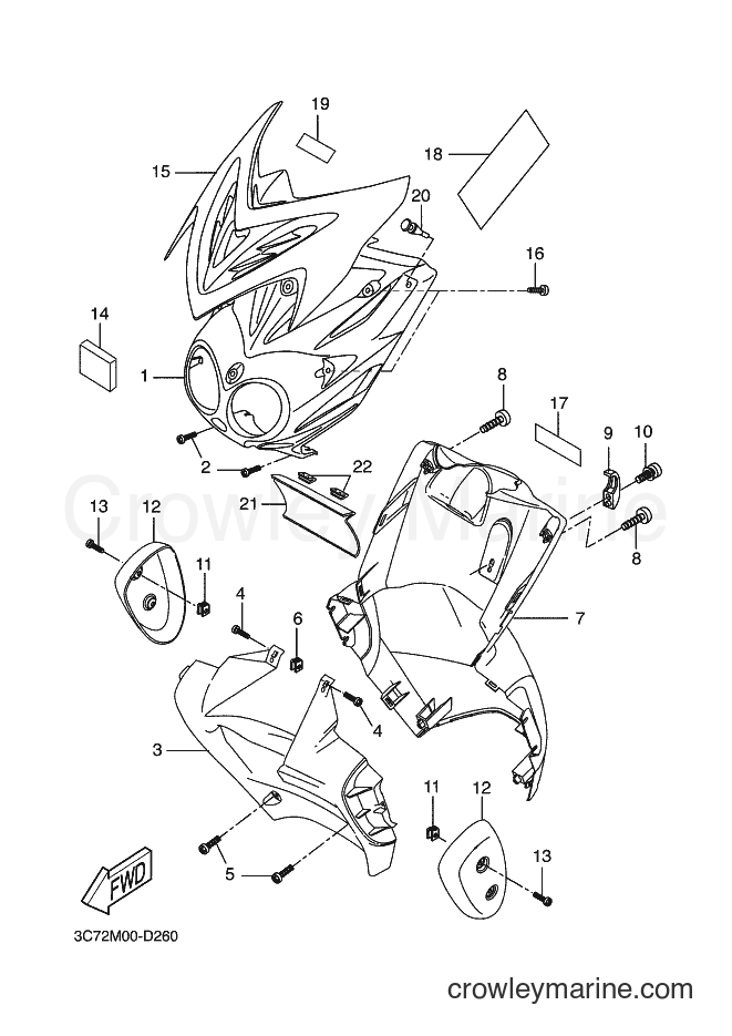 2005 Scooter EW50 - EW50 (3C72) [040] - LEG SHIELD