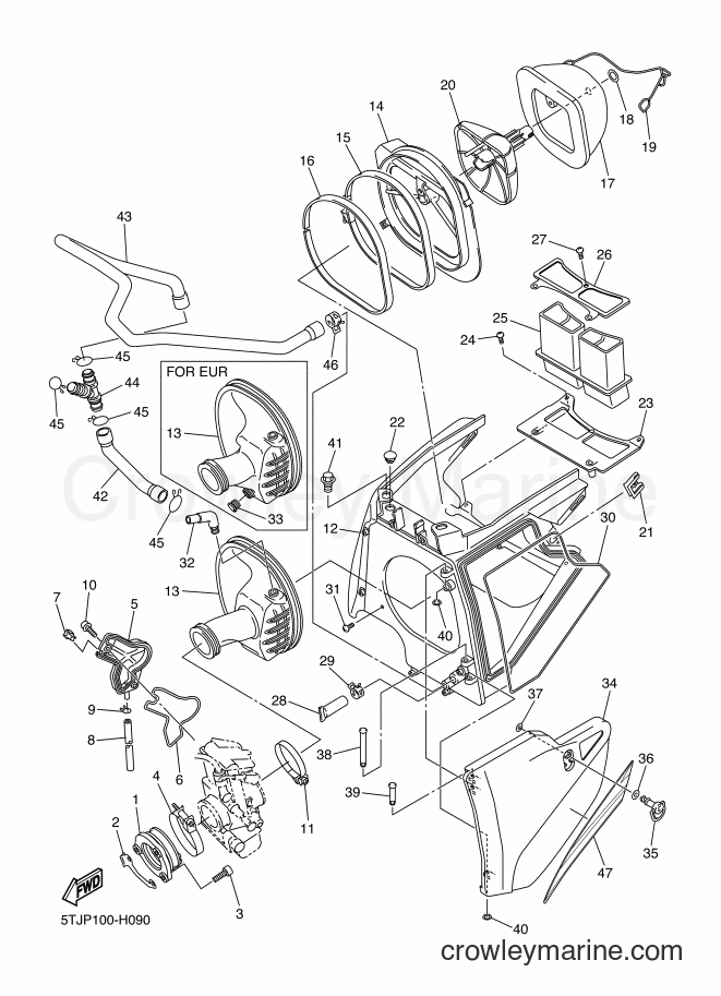 2009 Dirt Bike WR450F - WR450F (5TJP) [010] - INTAKE