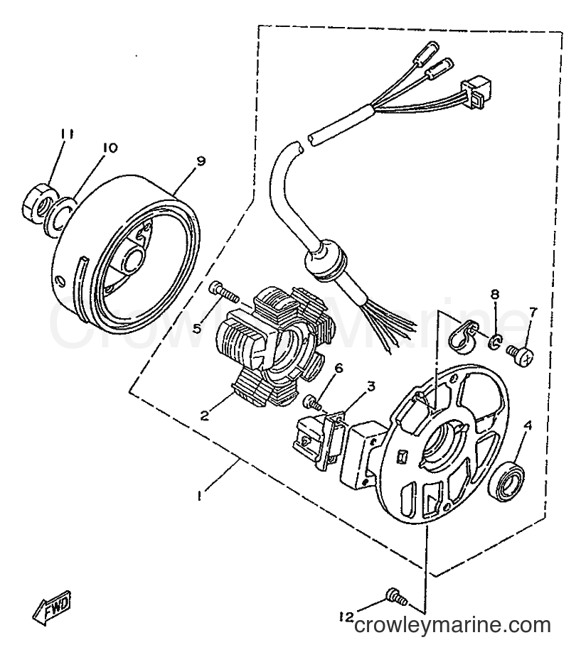 1996 Scooter YA50F - YA50F (4SN2) [999] - GENERATOR