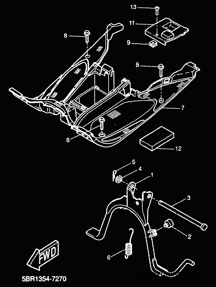 2000 Scooter YQ50 - YQ50 (5HEK) [010] - STAND & FOOTREST