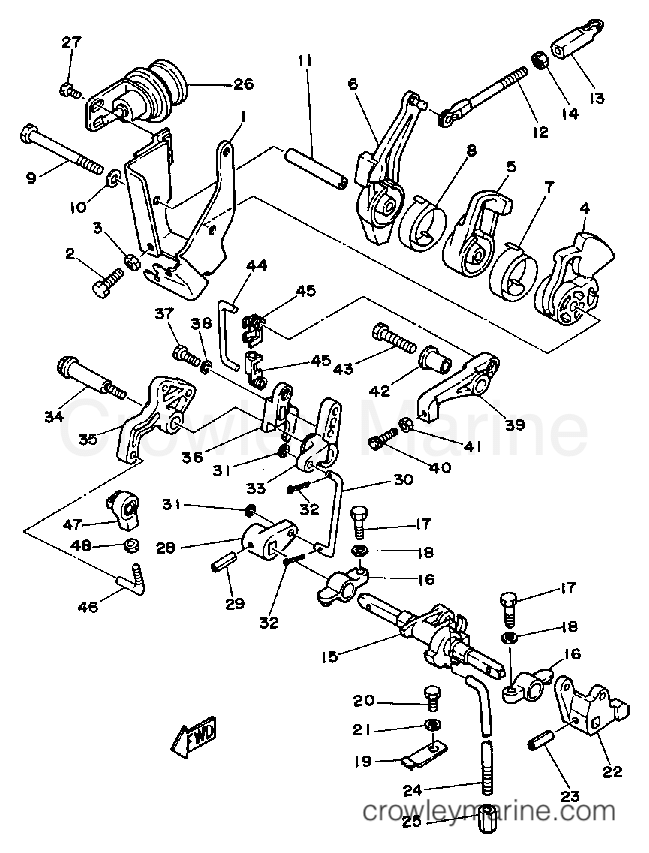 Yamaha Motors 25LD - CONTROL ENGINE