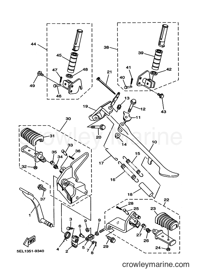 Yamaha Motors XVS1100 (5PB2) [100] - STAND & FOOTREST