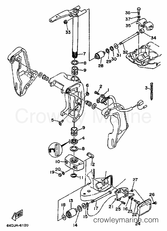 Yamaha Motors 175D (64D) [999] - BRACKET 2