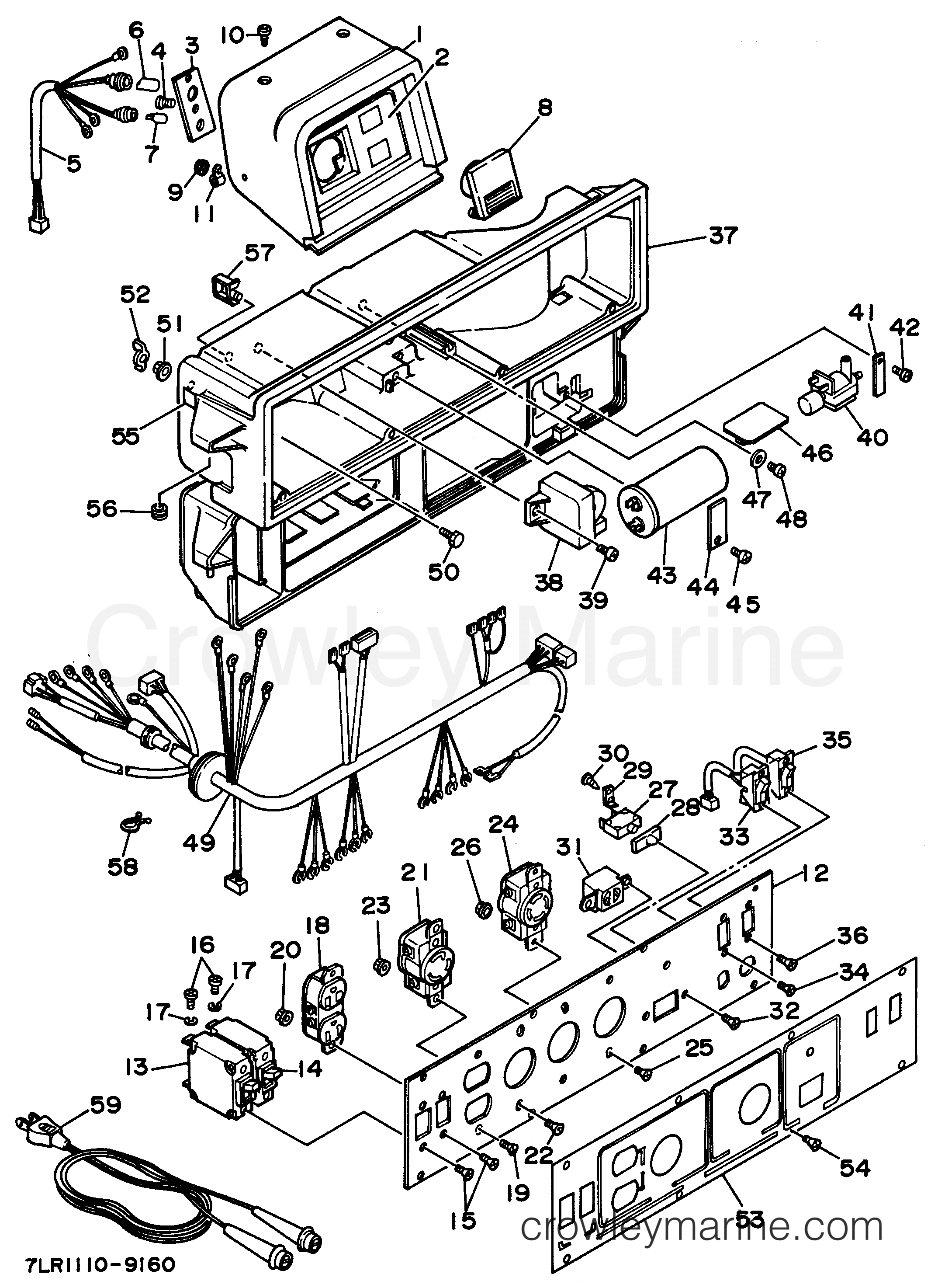 Yamaha Motors EF3800E 7LR - CONTROL BOX 1 (EF3800)