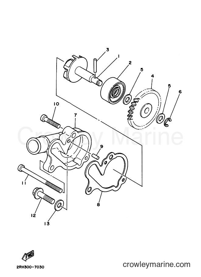 1998 Maxi-Scooter STR126A - STR126A (5BD1) [010] - WATER PUMP