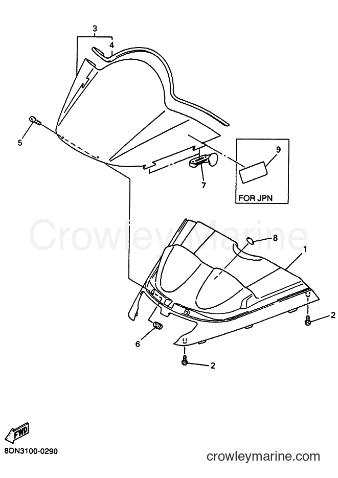 Yamaha Motors SRX700 (8DN3) [020] - WINDSHIELD