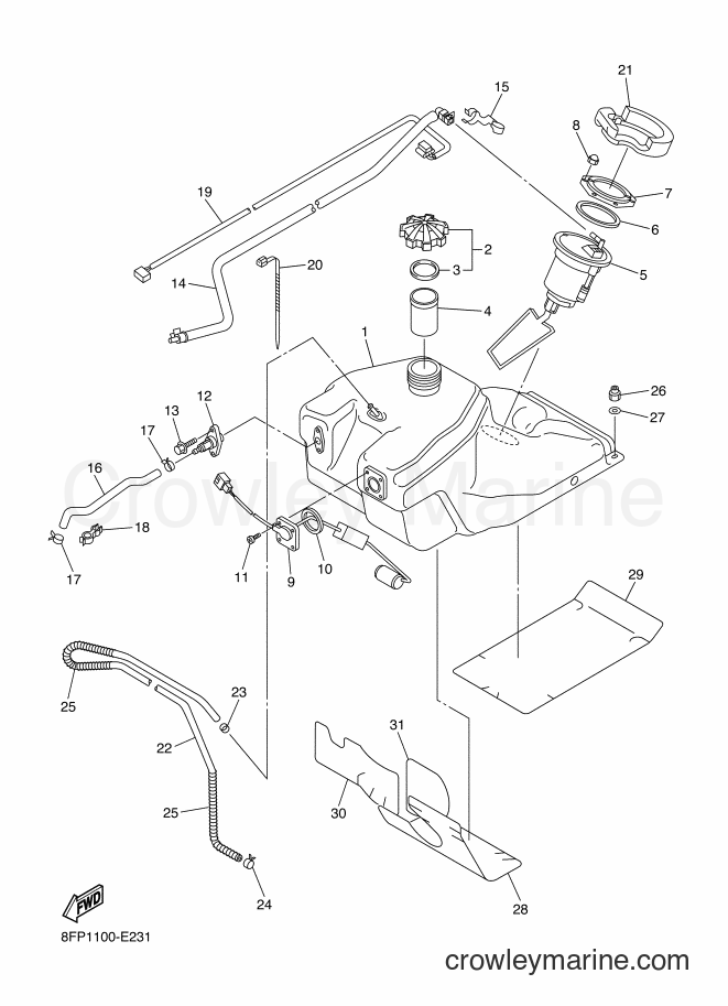 2006 Snowmobile RX10ST - RX10ST (8FT2) [010] - FUEL TANK