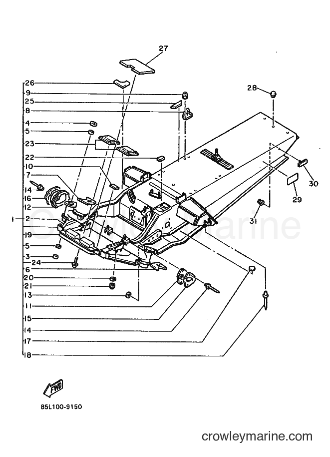 Yamaha Motors CS340 (85N1) [020] - FRAME