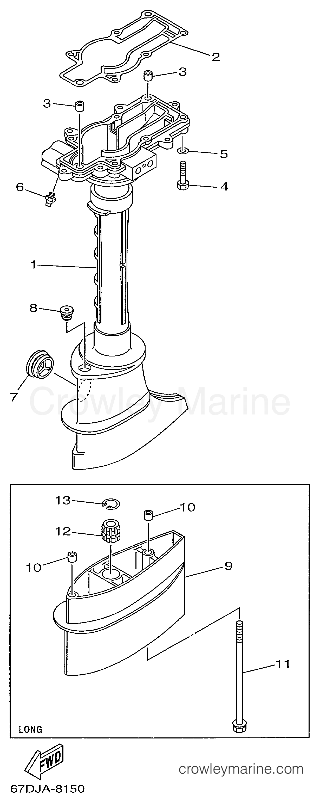 Yamaha Motors F4MSHX - UPPER CASING