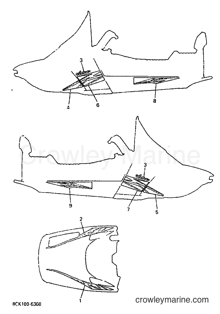 1996 Snowmobile VT480TR - VT480TR (8CK1) [030] - EMBLEM
