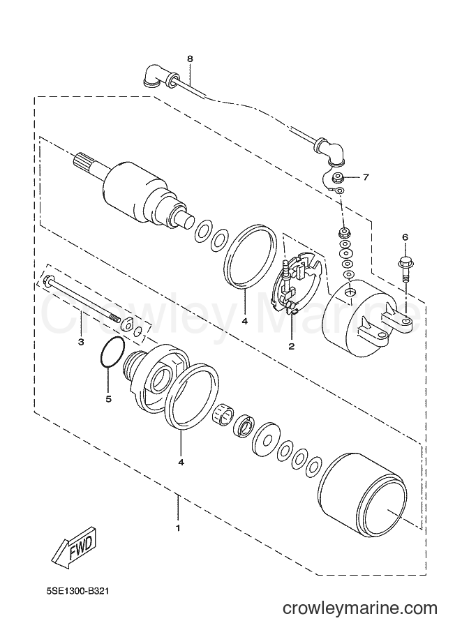 2004 Scooter VP300 - VP300 (1S61) [080] - STARTING MOTOR