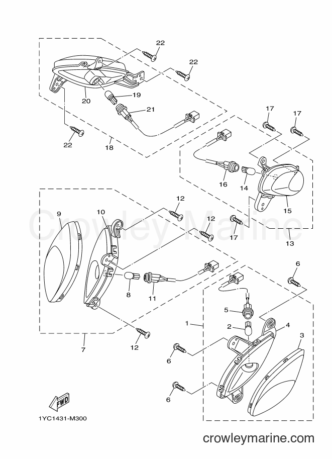Yamaha Motors AF115F (1YC8) [010] - FLASHER LIGHT