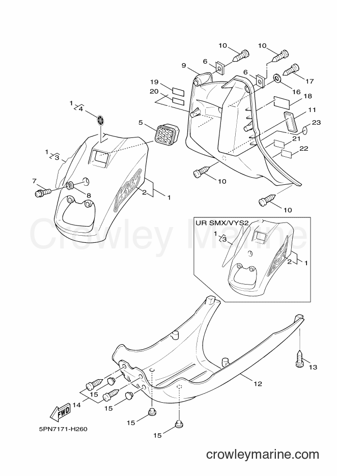 2009 Scooter YW50Y - YW50Y (5PN7) [010] - LEG SHIELD
