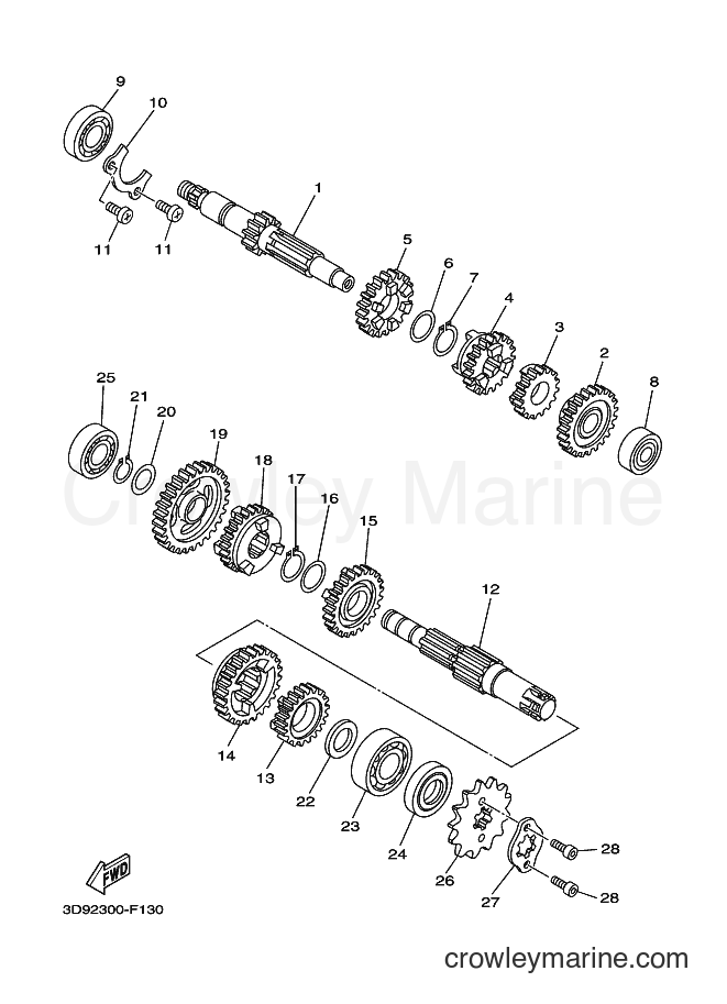 Yamaha Motors YBR125ED (3D92) [010] - TRANSMISSION