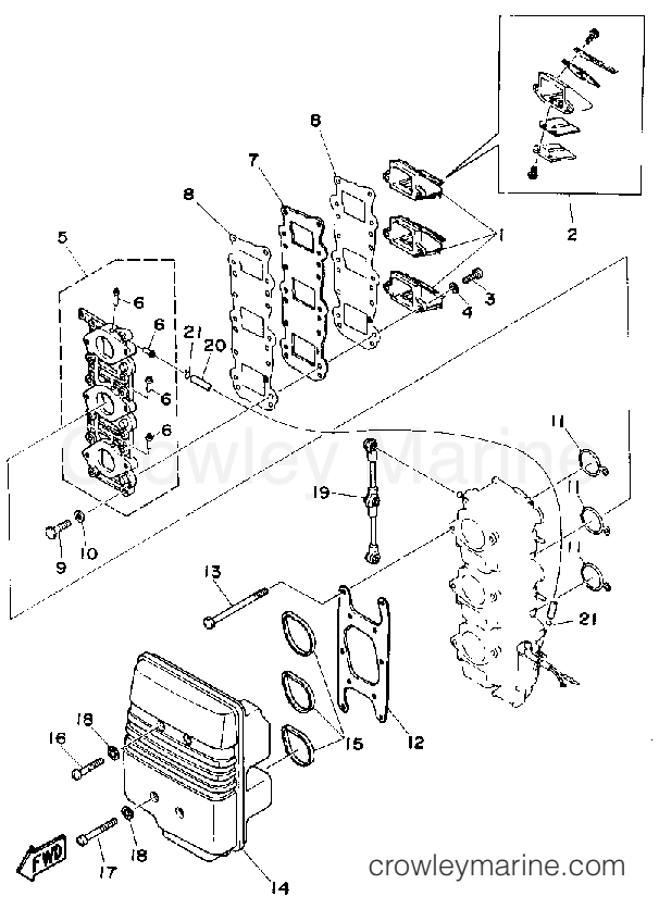 Yamaha Motors 50ELD - INTAKE