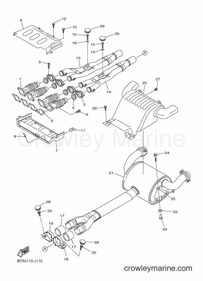 2010 Snowmobile RX10STGT - RX10STGT (8GVA) [010] - EXHAUST
