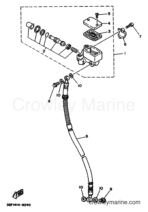 1994 Scooter YA50R - YA50R (4PC1) [999] - FRONT MASTER CYLINDER